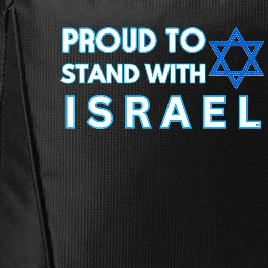 Proud To Stand With Israel / Supporting Israel City Backpack