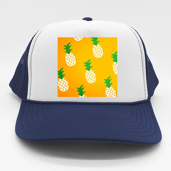 Pineapple Tropical Summer Trucker Hat