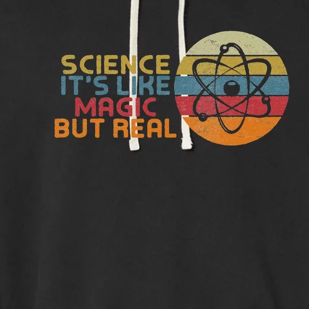 Periodic Table Student Science Its Like Magic But Real Garment-Dyed Fleece Hoodie