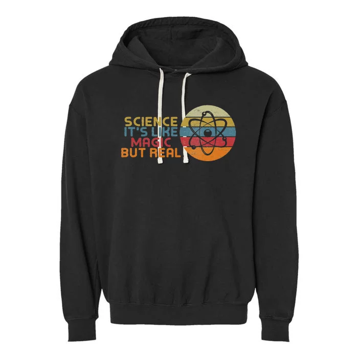 Periodic Table Student Science Its Like Magic But Real Garment-Dyed Fleece Hoodie