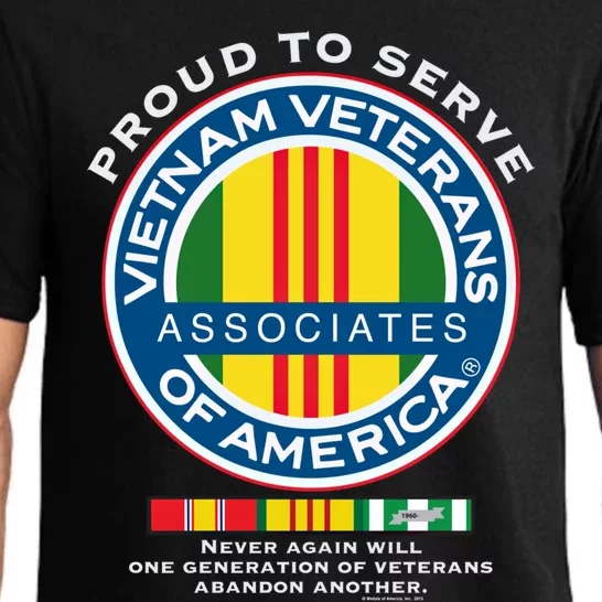 Proud To Serve Vietnam Veterans Associates Of America Funny Gift Pajama Set