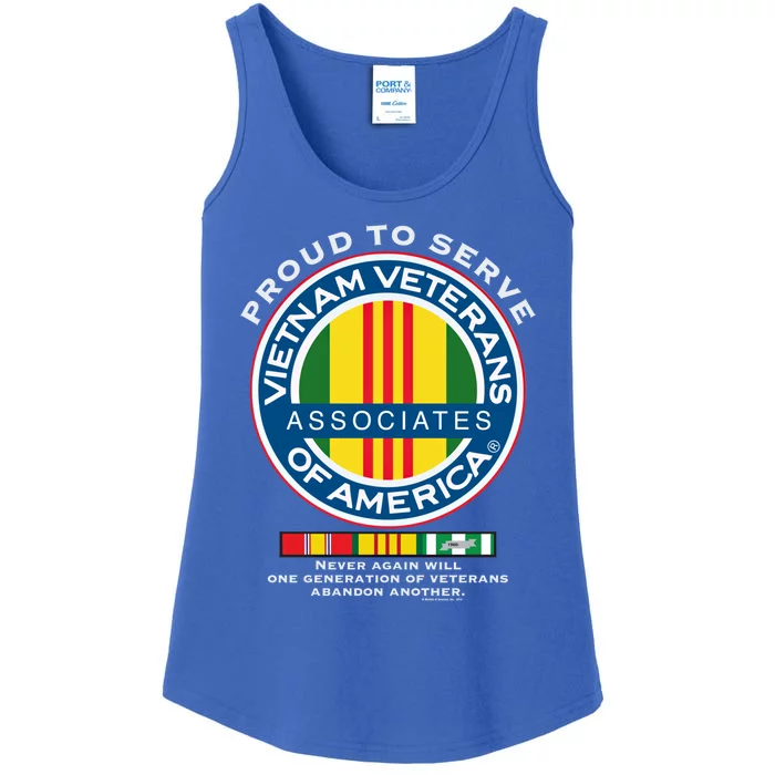 Proud To Serve Vietnam Veterans Associates Of America Funny Gift Ladies Essential Tank