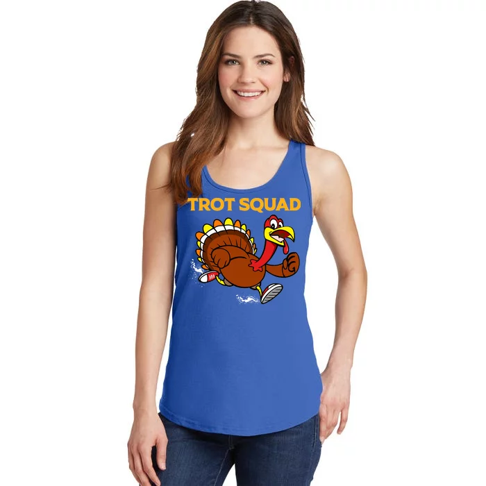 Pilgrim Trot Squad Gift Happy Thanksgiving Turkey Day Cool Gift Ladies Essential Tank