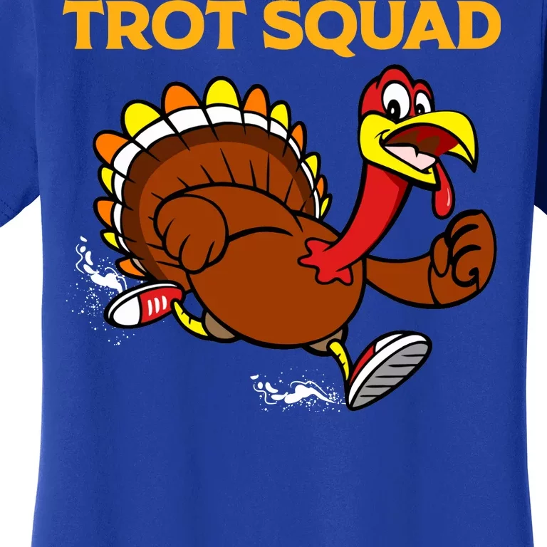 Pilgrim Trot Squad Gift Happy Thanksgiving Turkey Day Cool Gift Women's T-Shirt