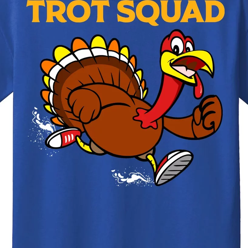 Pilgrim Trot Squad Gift Happy Thanksgiving Turkey Day Cool Gift Kids T-Shirt