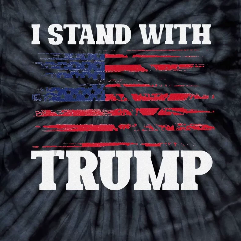 Pro Trump Supporter Trump I Stand With Trump Tie-Dye T-Shirt