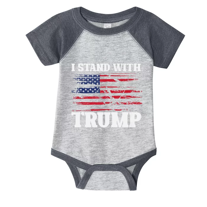 Pro Trump Supporter Trump I Stand With Trump Infant Baby Jersey Bodysuit