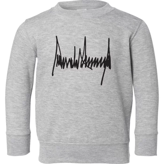 President Trump Signature Toddler Sweatshirt