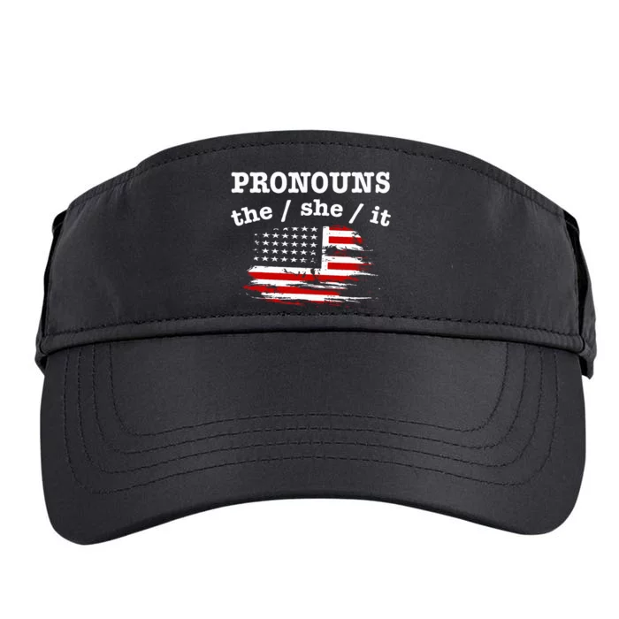 Pronouns The She It Adult Drive Performance Visor