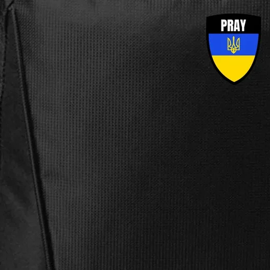 Pray Tactical Support Ukrainian Flag Shield I Stand With Ukraine Military City Backpack