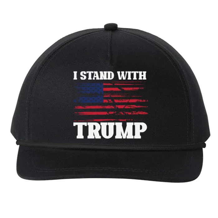 Pro Trump Supporter Trump I Stand With Trump Snapback Five-Panel Rope Hat