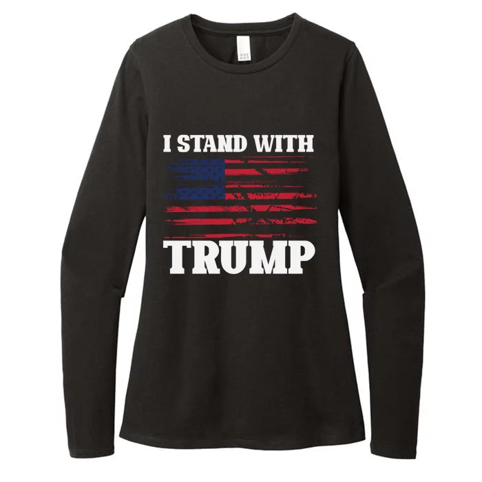 Pro Trump Supporter Trump I Stand With Trump Womens CVC Long Sleeve Shirt