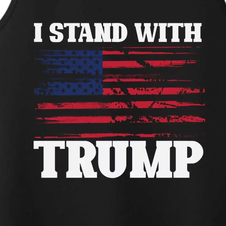 Pro Trump Supporter Trump I Stand With Trump Performance Tank