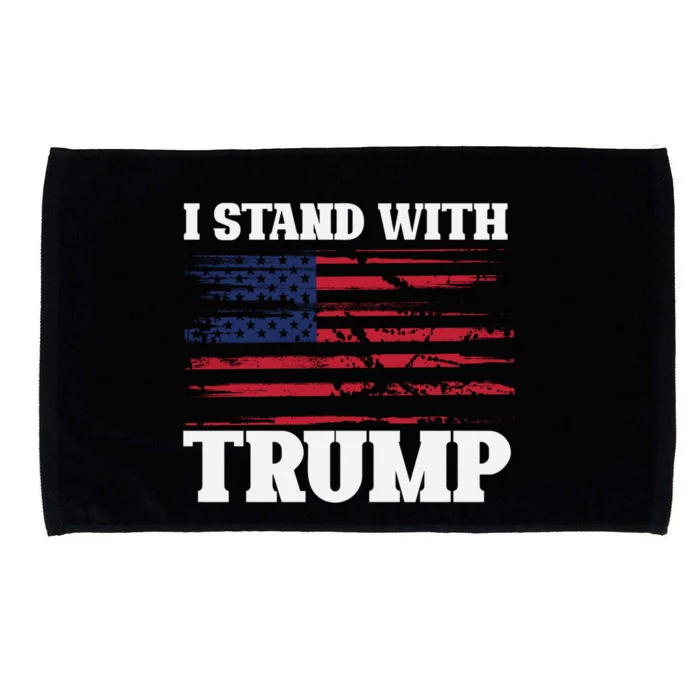 Pro Trump Supporter Trump I Stand With Trump Microfiber Hand Towel