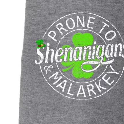 Prone To Shenanigans And Malarkey Funny St Patricks Day Doggie 3-End Fleece Hoodie