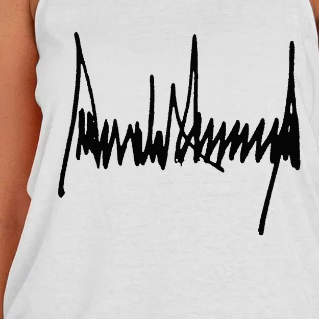 President Trump Signature Women's Knotted Racerback Tank