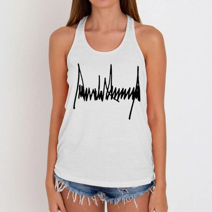 President Trump Signature Women's Knotted Racerback Tank