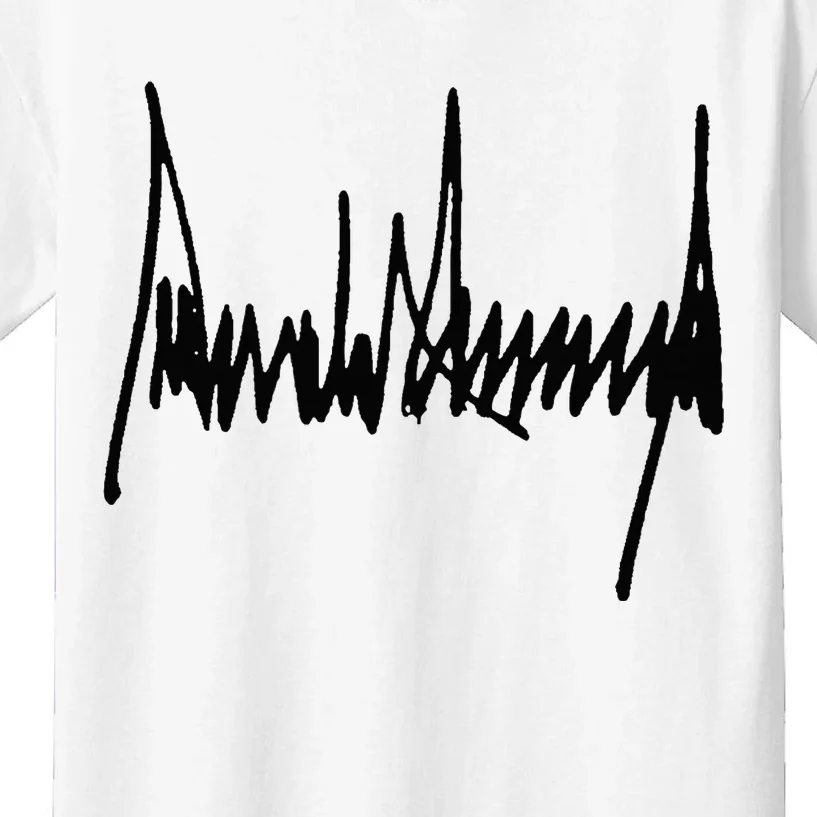 President Trump Signature Kids T-Shirt