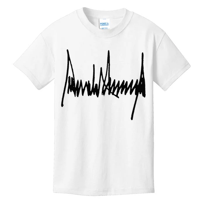 President Trump Signature Kids T-Shirt