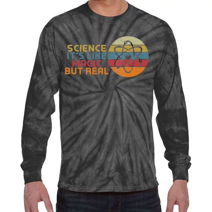 Periodic Table Student Science Its Like Magic But Real Tie-Dye Long Sleeve Shirt