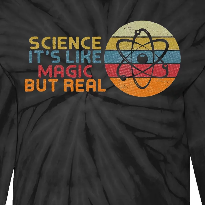 Periodic Table Student Science Its Like Magic But Real Tie-Dye Long Sleeve Shirt