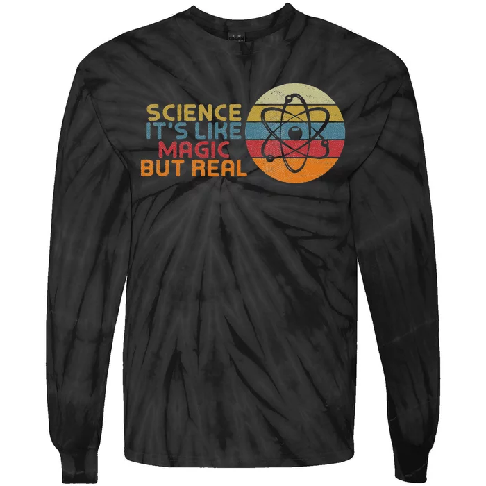 Periodic Table Student Science Its Like Magic But Real Tie-Dye Long Sleeve Shirt