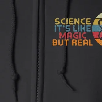 Periodic Table Student Science Its Like Magic But Real Full Zip Hoodie