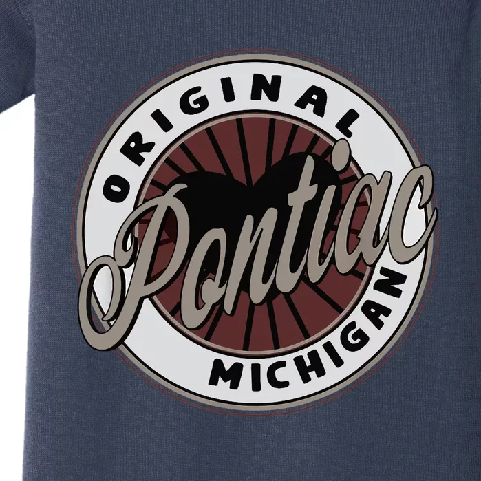 Pontiac Travel Souvenir To Michigan Baby Bodysuit