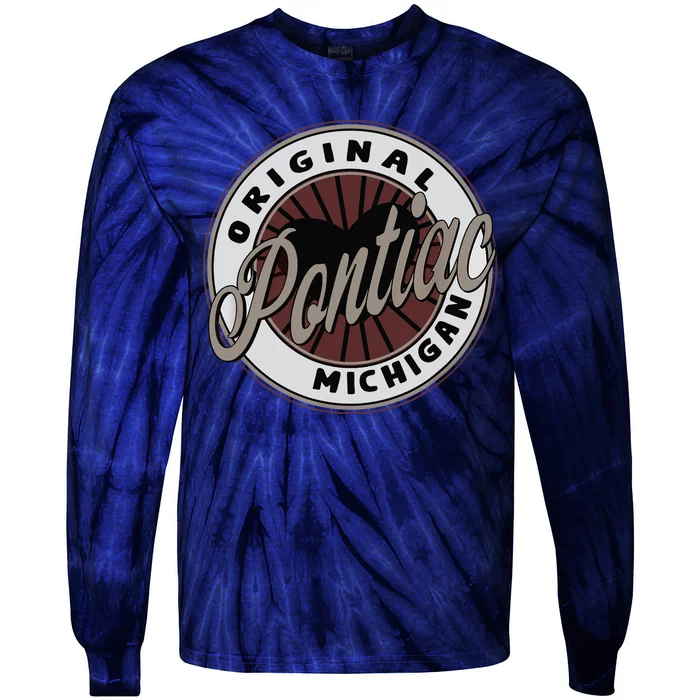 Pontiac Travel Souvenir To Michigan Tie-Dye Long Sleeve Shirt