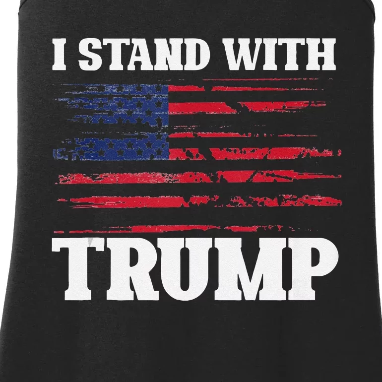 Pro Trump Supporter Trump I Stand With Trump Ladies Essential Tank