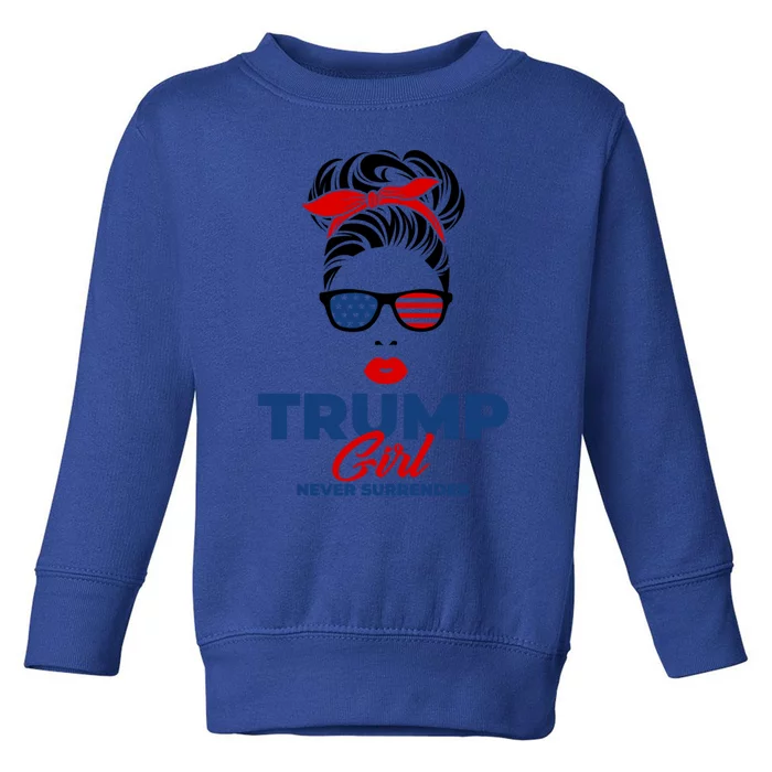 President Trump Support Trump Never Surrender Meaningful Gift Toddler Sweatshirt