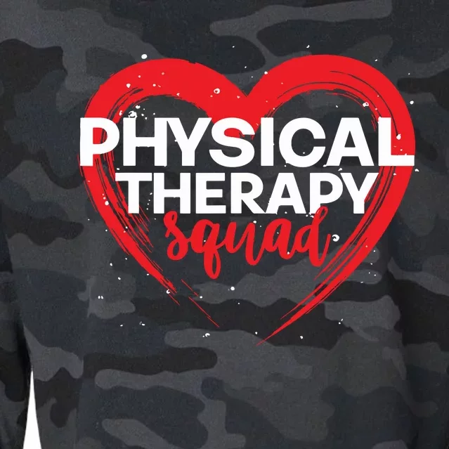 Physical Therapy Squad PTA Therapist Heart Physical Therapy Cropped Pullover Crew