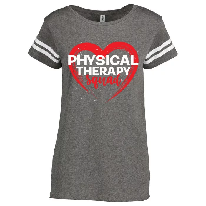 Physical Therapy Squad PTA Therapist Heart Physical Therapy Enza Ladies Jersey Football T-Shirt