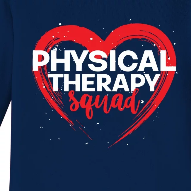 Physical Therapy Squad PTA Therapist Heart Physical Therapy Baby Long Sleeve Bodysuit