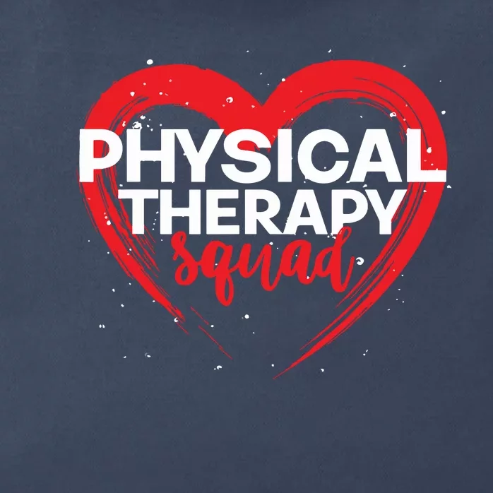 Physical Therapy Squad PTA Therapist Heart Physical Therapy Zip Tote Bag