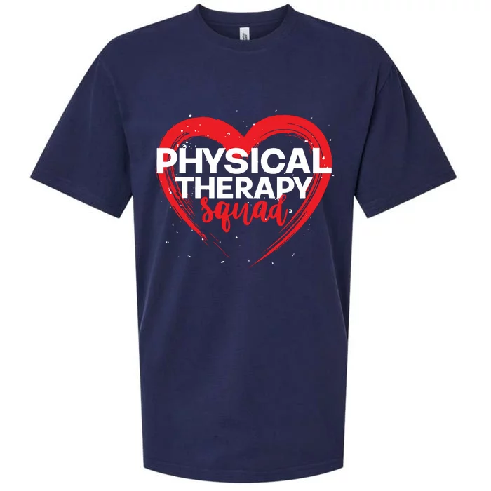 Physical Therapy Squad PTA Therapist Heart Physical Therapy Sueded Cloud Jersey T-Shirt