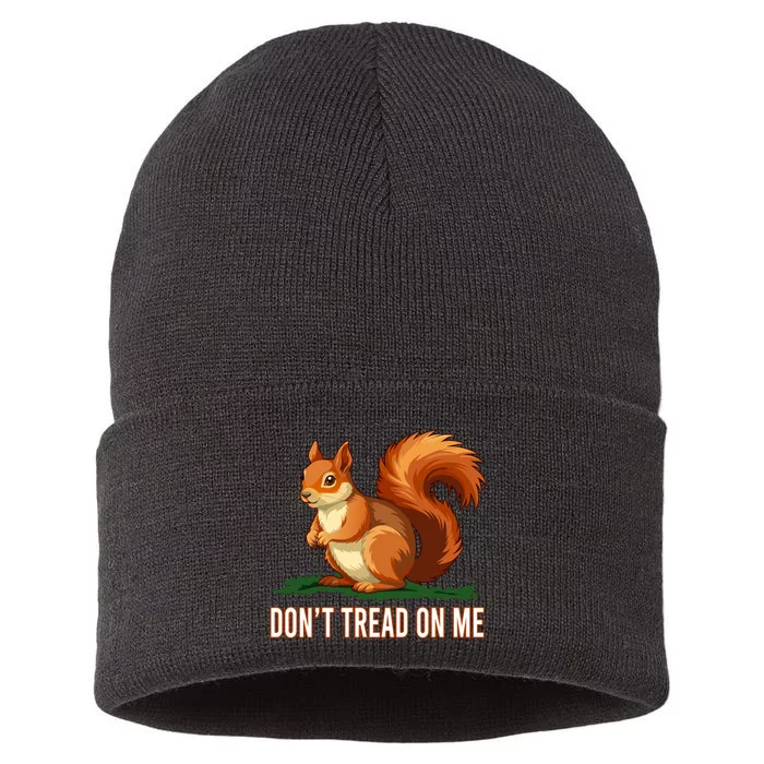 Peanut The Squirrel Don’T Tread On Me Sustainable Knit Beanie