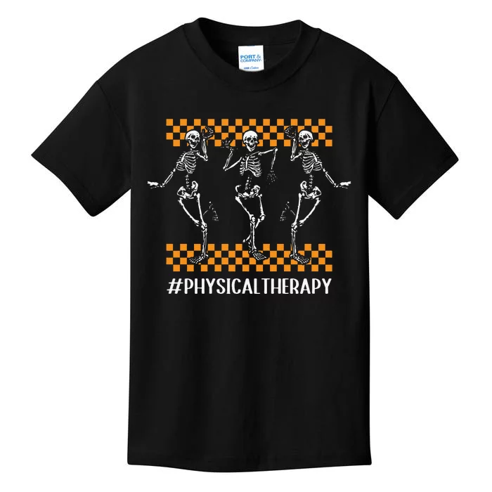 Physical Therapy Skeleton Physical Therapist Halloween Pt Sweat Kids T-Shirt