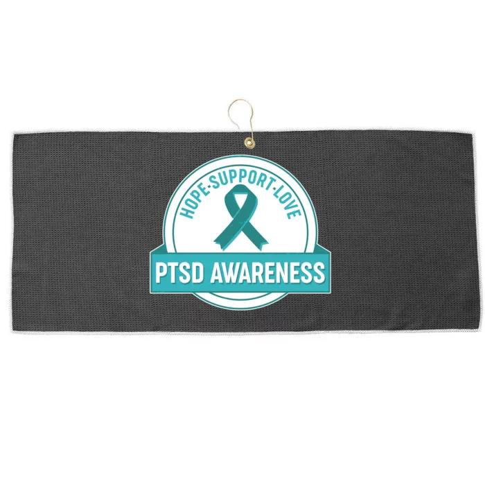 PTSD Awareness Hope Support Love Large Microfiber Waffle Golf Towel