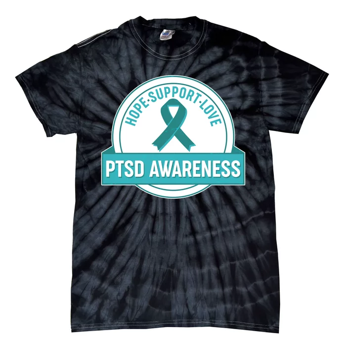 PTSD Awareness Hope Support Love Tie-Dye T-Shirt