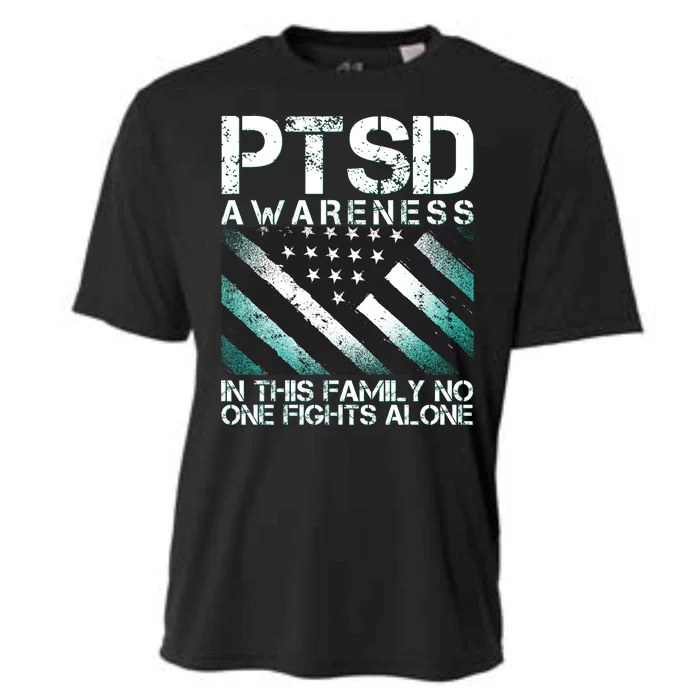 PTSD Awareness In This Family No One Fights Alone Cooling Performance Crew T-Shirt