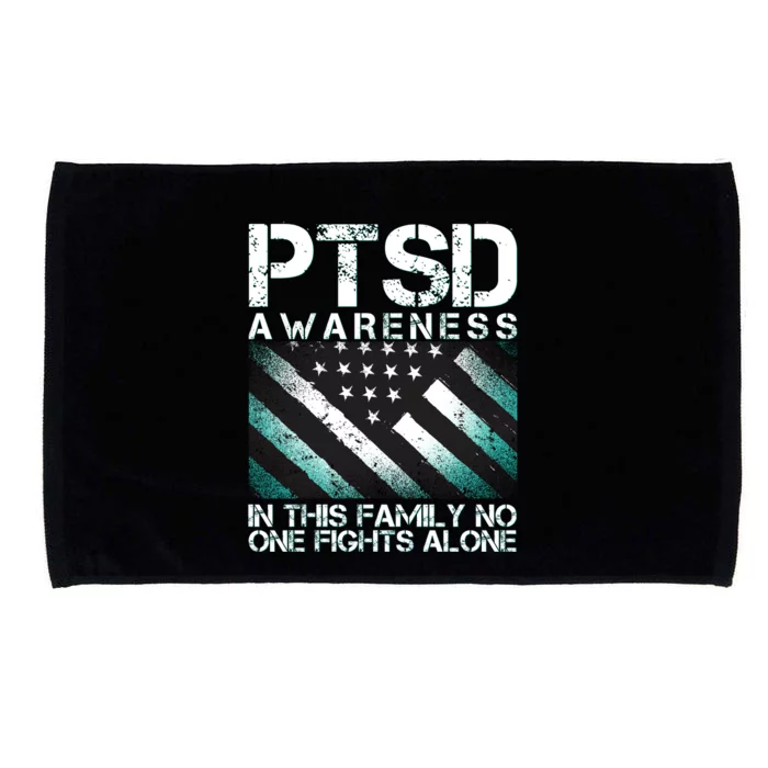 PTSD Awareness In This Family No One Fights Alone Microfiber Hand Towel