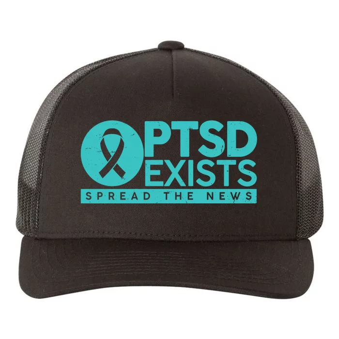 PTSD Exists Spread The News Yupoong Adult 5-Panel Trucker Hat