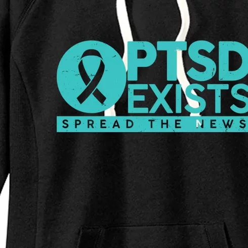 PTSD Exists Spread The News Women's Fleece Hoodie