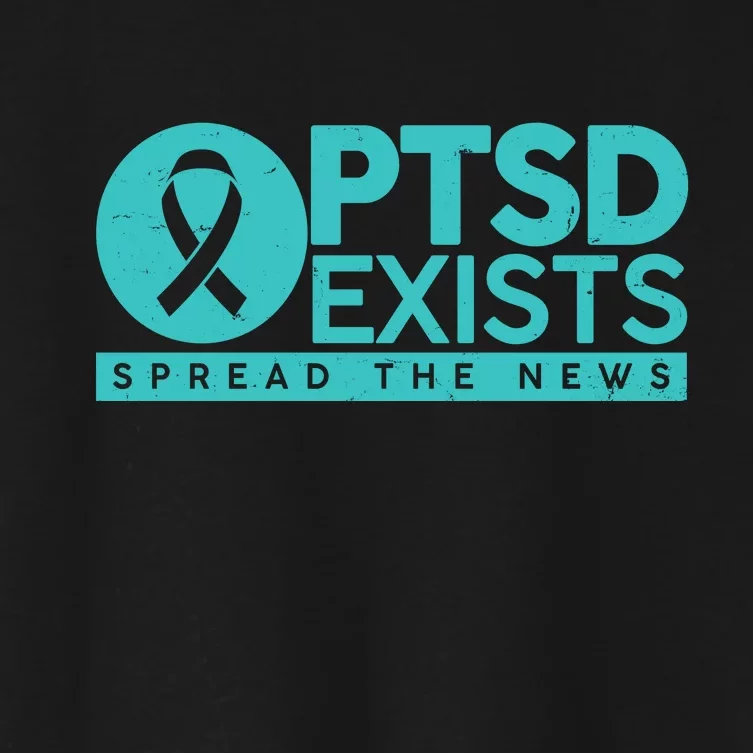 PTSD Exists Spread The News Women's Crop Top Tee