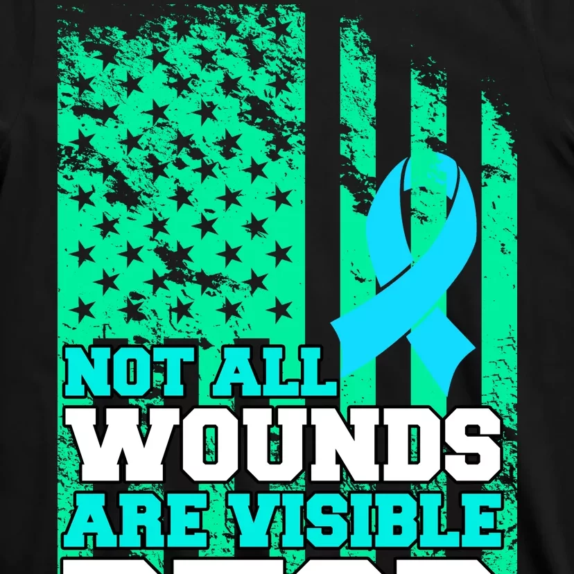 PTSD Flag Not All Wounds Are Visible T-Shirt