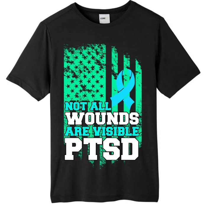 PTSD Flag Not All Wounds Are Visible ChromaSoft Performance T-Shirt