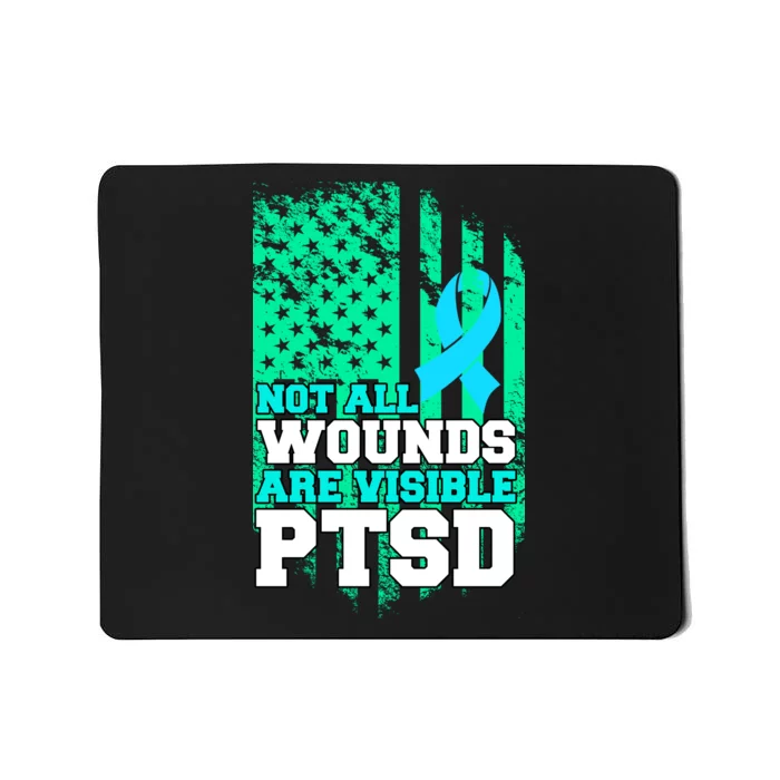 PTSD Flag Not All Wounds Are Visible Mousepad