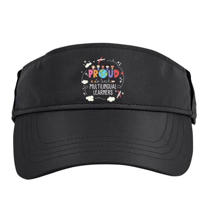 Proud To Teach Multilingual Learner Esl English Teacher Adult Drive Performance Visor