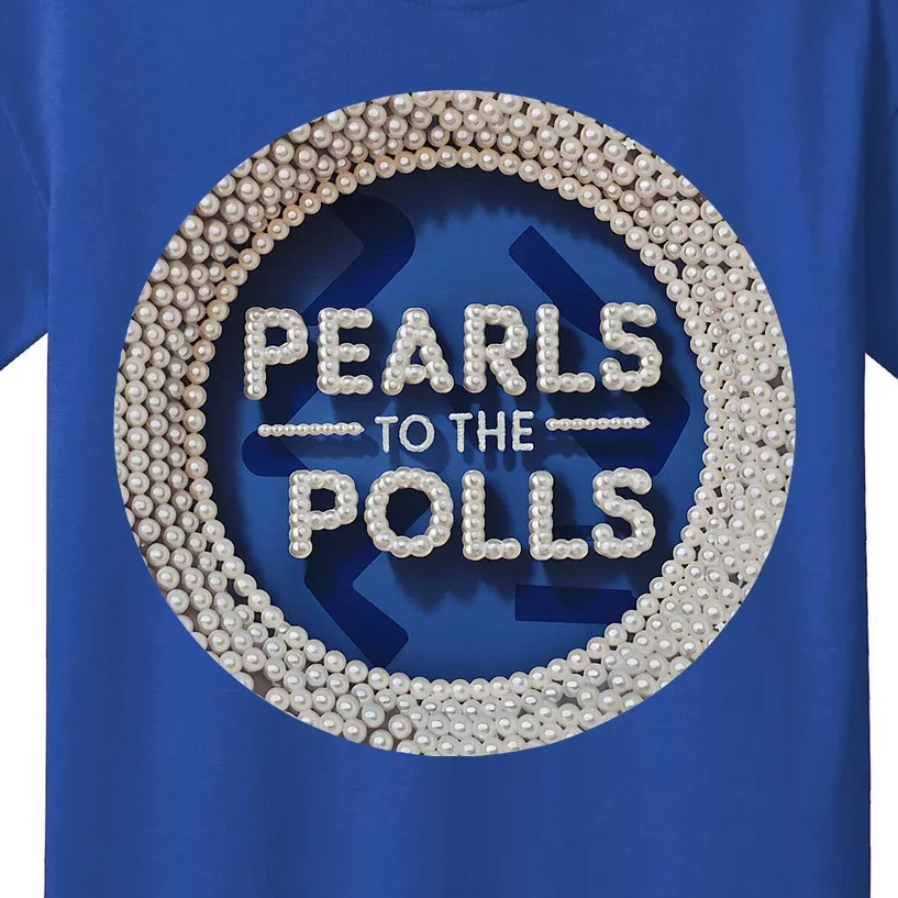 Pearls To The Polls Kids T-Shirt